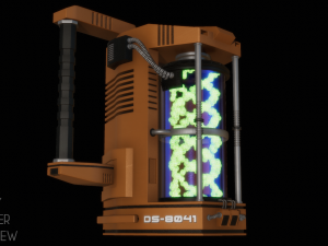 sci-fi container 3D Model