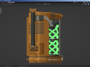 sci-fi container 3D Model