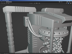 sci-fi container 3D Model
