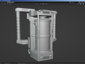 sci-fi container 3D Model