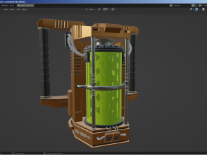 sci-fi container 3D Model