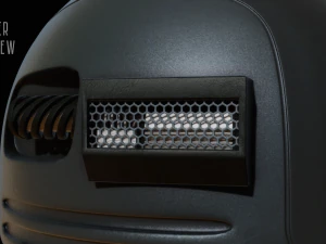 sci-fi robot - droid bone-rigged 3D Model