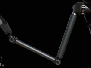sci-fi robot - droid bone-rigged 3D Model