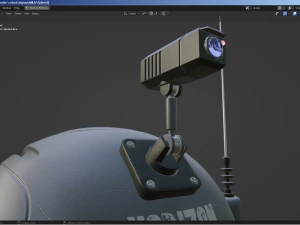 sci-fi robot - droid bone-rigged 3D Model
