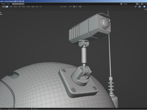 sci-fi robot - droid bone-rigged 3D मॉडल