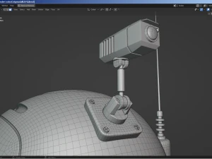 sci-fi robot - droid bone-rigged 3D Model