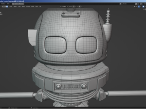 sci-fi robot - droid bone-rigged 3D मॉडल