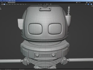 sci-fi robot - droid bone-rigged 3D Model