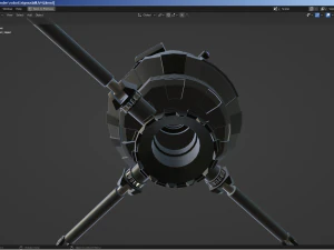 sci-fi robot - droid bone-rigged 3D Model