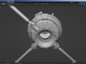 sci-fi robot - droid bone-rigged 3D Model