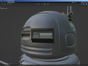 sci-fi robot - droid bone-rigged 3D Model