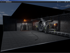 isometric industrial-scifi hall 3D Модель