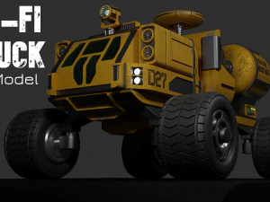 Sci-Fi Truck - FK фальсифікований 3D Модель