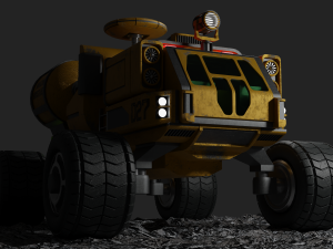 Sci-Fi Truck - FK rigged 3D Модель