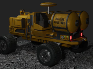 Sci-Fi Truck - FK rigged 3D Model