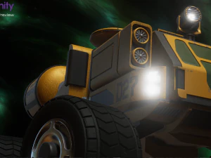 Sci-Fi Truck - FK rigged 3D Model