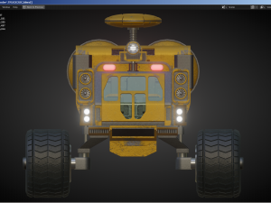 Sci-Fi Truck - FK rigged 3D Модель