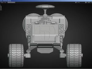 Sci-Fi Truck - FK rigged 3D Model
