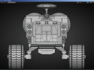 Sci-Fi Truck - FK rigged 3D Model