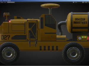 Sci-Fi Truck - FK rigged 3D Model