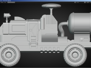 Sci-Fi Truck - FK rigged 3D Модель