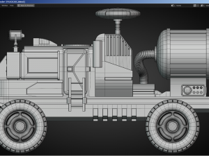 Sci-Fi Truck - FK rigged 3D Модель