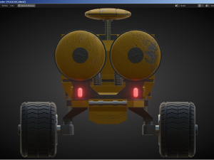 Sci-Fi Truck - FK rigged 3D Модель