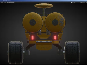 Sci-Fi Truck - FK rigged 3D Model
