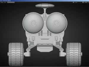Sci-Fi Truck - FK rigged 3D Model