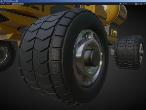 Sci-Fi Truck - FK rigged 3D Model