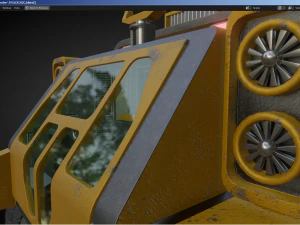Sci-Fi Truck - FK rigged 3D Model