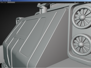 Sci-Fi Truck - FK rigged 3D Модель