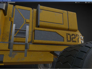 Sci-Fi Truck - FK rigged 3D Model
