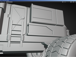 Sci-Fi Truck - FK rigged 3D Модель