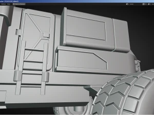 Sci-Fi Truck - FK rigged 3D Model