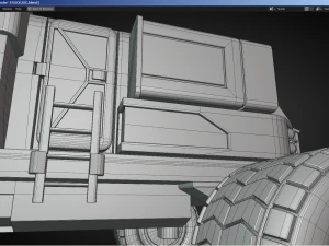 Sci-Fi Truck - FK rigged 3D Model