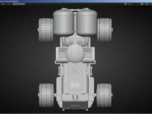 Sci-Fi Truck - FK rigged 3D Модель