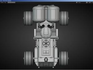 Sci-Fi Truck - FK rigged 3D Модель