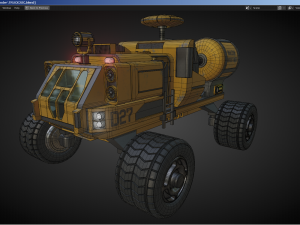 Sci-Fi Truck - FK rigged 3D Модель