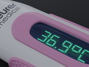 Digital Thermometer V2 3D Model