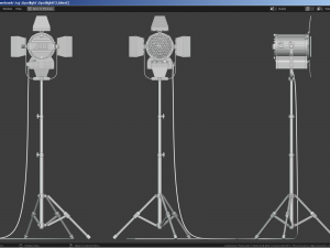 Photography Studio Spotlight 3D Model