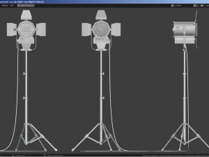 Photography Studio Spotlight 3D Model