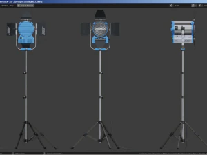 Photography Studio Spotlight 3D Model