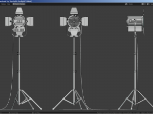 Photography Studio Spotlight 3D Model