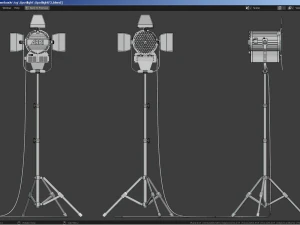 Photography Studio Spotlight 3D Model