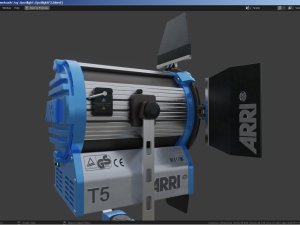 Photography Studio Spotlight 3D Model