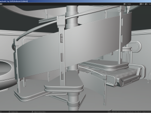 Sci-Fi Stylized Isometric Bedroom Modelo 3D