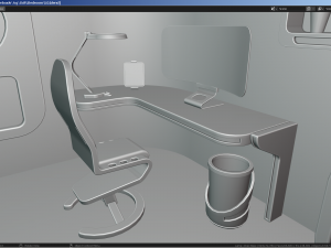 Sci-Fi Stylized Isometric Bedroom Modelo 3D