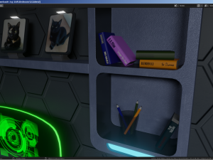 Sci-Fi Stylized Isometric Bedroom Modelo 3D