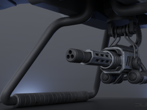 Military Combat Hexacopter Drone 3D 模型